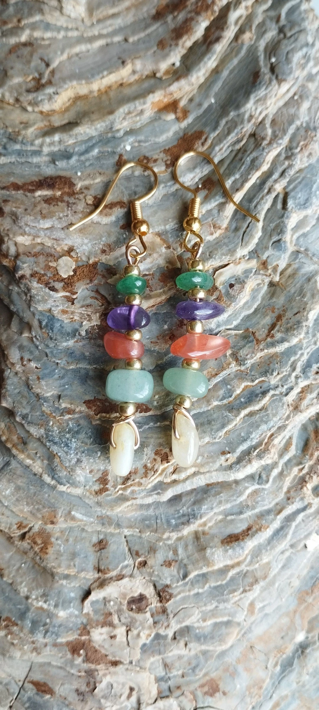 🧿🌈🧸Beautiful Natural Agate Earrings🧸🌈🧸 – photo 5